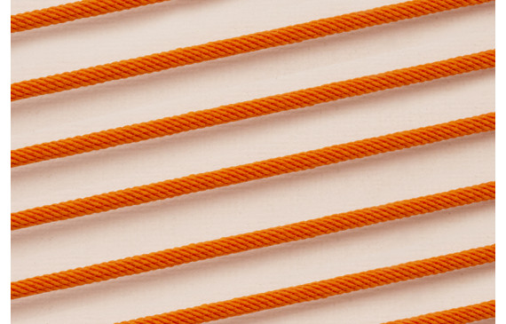 Cordón retorcido trenzado 3mm Naranja
