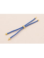Cordón de 3mm Preparado para Pulsera color Azul