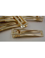 Pinza Pelo Rectangular  60*17mm Dorada