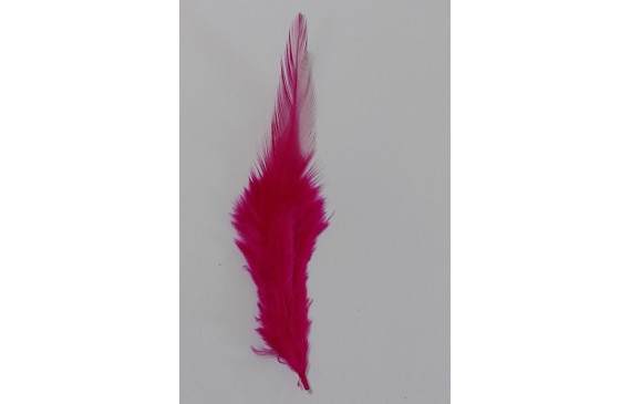 Pluma teñida Fuxia 100-130mm
