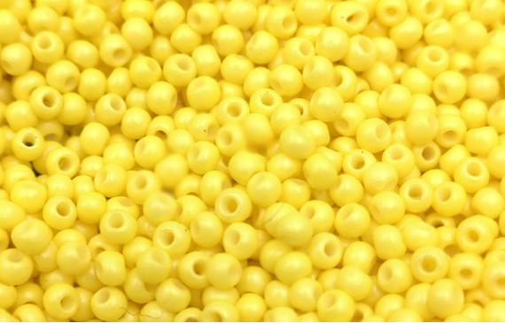 10 gramos de Abalorio cristal Amarillo fluor