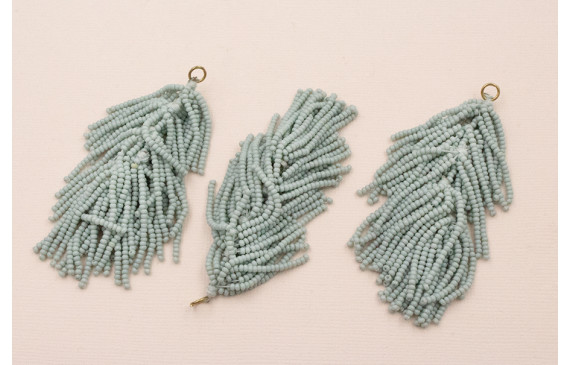 Fleco Cascada de Abalorio 80mm Agua