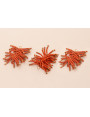 Pompon Abalorio 40mm Coral y Bronce