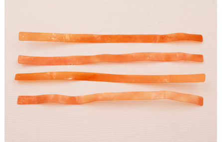 Listón de 100*4mm Naranja Opaco Rugoso