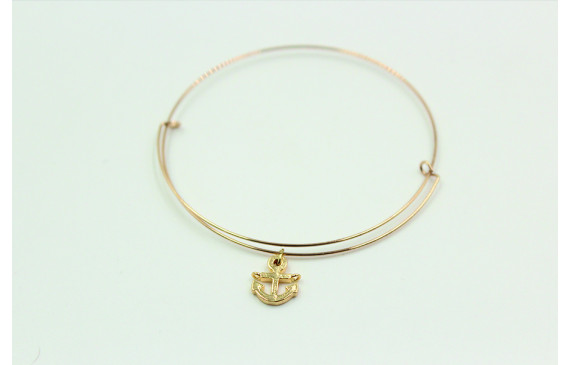 Pulsera de acero inoxidable con nudo corredizo y c
