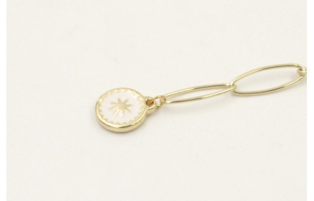 Pulsera cadena acero inoxidable eslabón grande ova