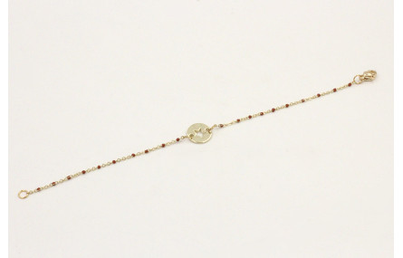 Pulsera cadena acero inoxidable micro esmlate marr