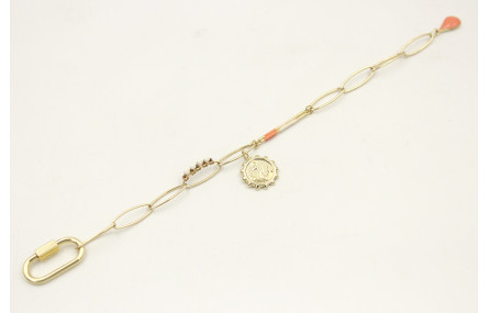 Pulsera acero inoxidable de cadena eslabón ovalado