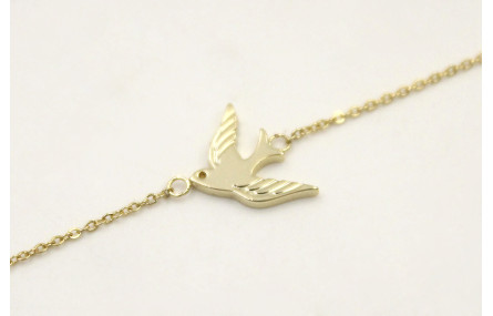 Pulsera de acero inoxidable con cadena de eslabón 