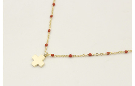 Solitario acero inoxidable cadena eslabón pequeño