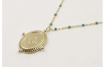 Solitario acero inoxidable cadena eslabón pequeño