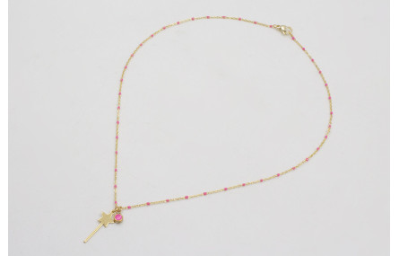 Collar acero inoxidable cadena de eslabón micro es