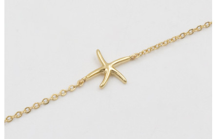 Pulsera ORO 18K-3 micras cadena eslabón pequeño y