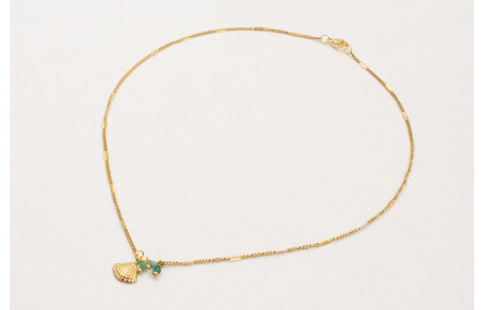 Solitario HACER INOX. Con cadena eslabón plano con