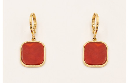 Pendientes cierre aro baño ORO18K-3 micras, colgan