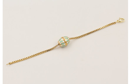 Pulsera cadena eslabón cuadrado acero inoxidable c