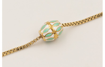 Pulsera cadena eslabón cuadrado acero inoxidable c