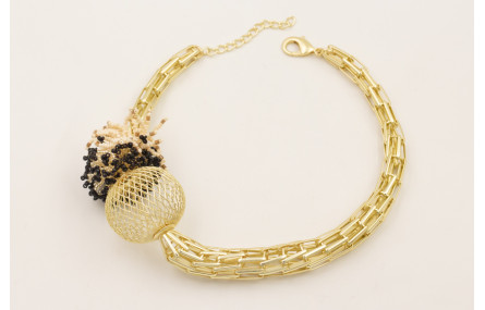 Collar completo piezas tubulares con bola abalorio