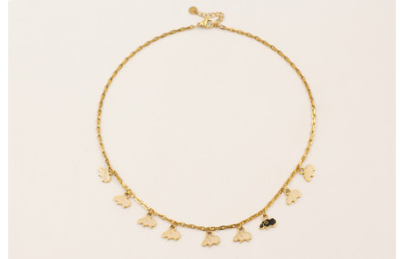 Collar ACERO INOXIDABLE cadena eslabón gota con co