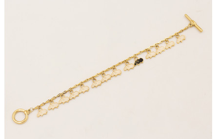 Pulsera ACERO INOXIDABLE cadena eslabón gota con c