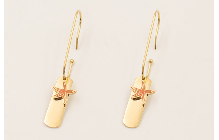 Pendientes ACERO INOXIDABLE gancho anzuelo con col