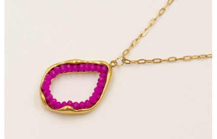 Collar ACERO INOXIDABLE cadena completa  eslabon a