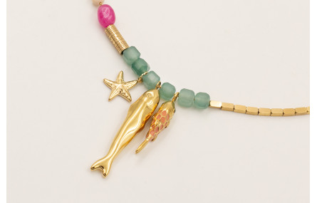 Collar completo ACERO INOXIDABLE extensible con bo