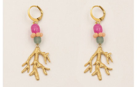 Pendientes ACERO INOXIDABLE cierre redondo con pep