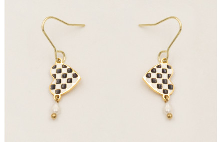 Pendientes gancho ACERO INOXIDABLE con colgante  c