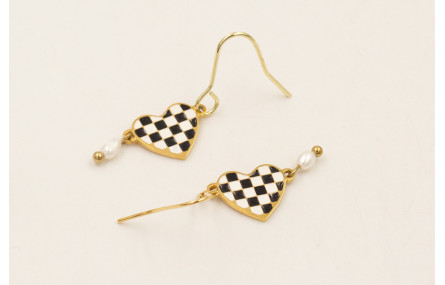 Pendientes gancho ACERO INOXIDABLE con colgante c