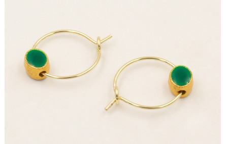 Pendientes aro pequeño ACERO INOXIDABLE con entre