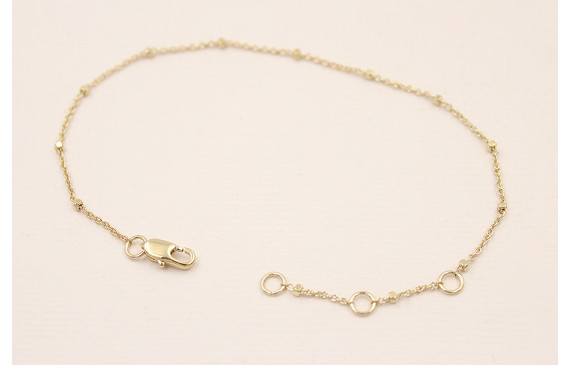 Pulsera microbola 178*1mm Baño Oro 18K y 3 micras