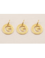Colgante letra G 10mm Baño Oro 18K, 3Micras