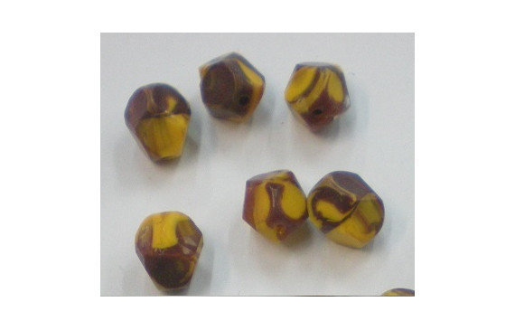 Pieza Irregular facetada vetas 10*8mm