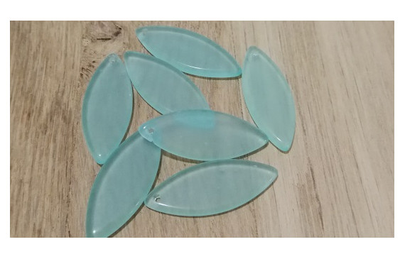 Ovalo Cristal africano 12*30 mm Verde