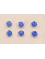 Bicono Facetado de 4mm Color Azul