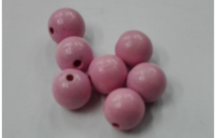 Bola Madera 12mm color Rosa