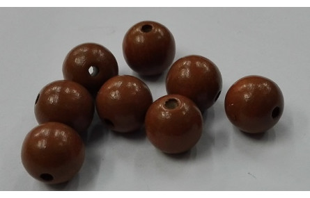 Bola Madera 12mm color Marrón Nocilla