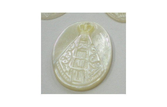 Ovalo con virgen Tallada 24*17mm