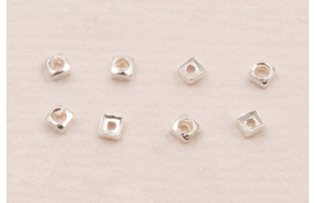 Entrepieza cuadrada Plata 925 1*1mm