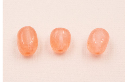 Ovalo Irregular Cuarzo 10*7*7 Color Salmon