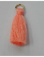 Pompon 25mm con anilla dorada Salmon