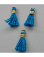 Micro pompon 10mm long. Azul