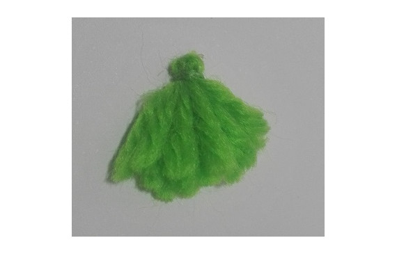 Pompon Lana 15mm verde Fosforito