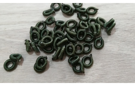 Aro Elástico 5mm. Agujero de 3mm. Verde Oscuro