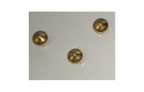 Tachuela circulo piram 10mm Oro