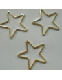 Estrella Grande hueca 22mm Oro