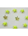 Tachuela estrella 10mm amarillo fluor