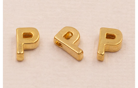 Letra P 7*6*2 Oro