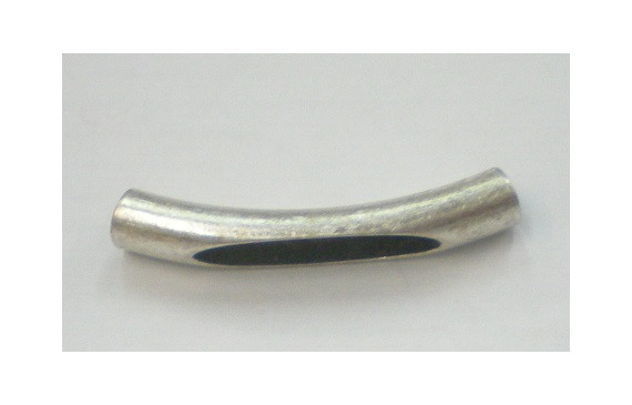 Tubo curvado abierto  32mm  Plata Vieja